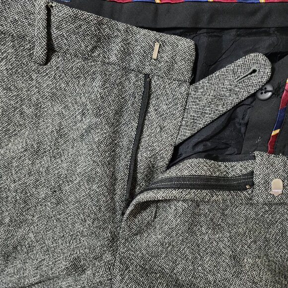J. Crew Gray 100% Wool Tweed Slim Fit Trousers - Picture 6 of 8